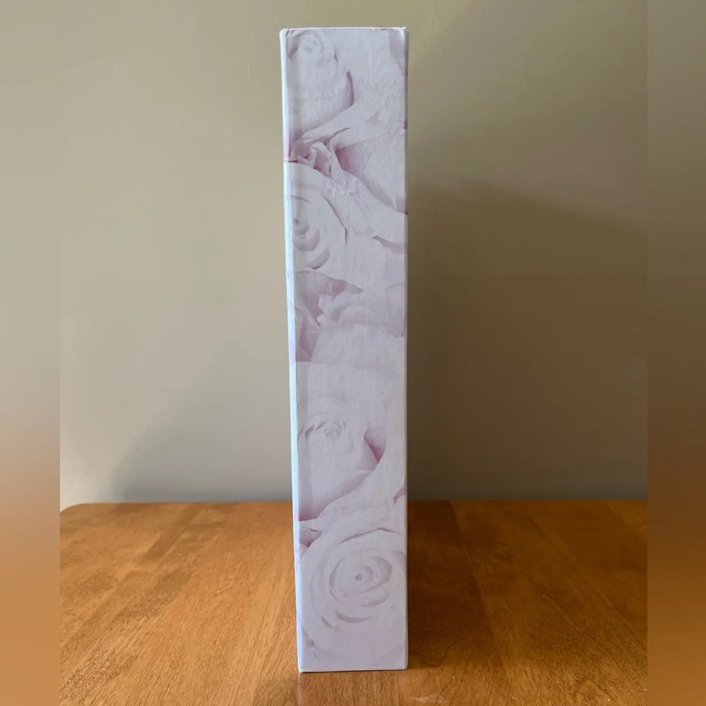 Floral 3 Ring Photo Album with Pink and White Roses